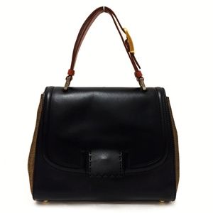 Fendi Silvana Black Leather Bag
